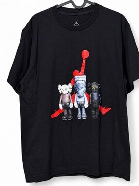 Jordan x KAWS black tee Size L